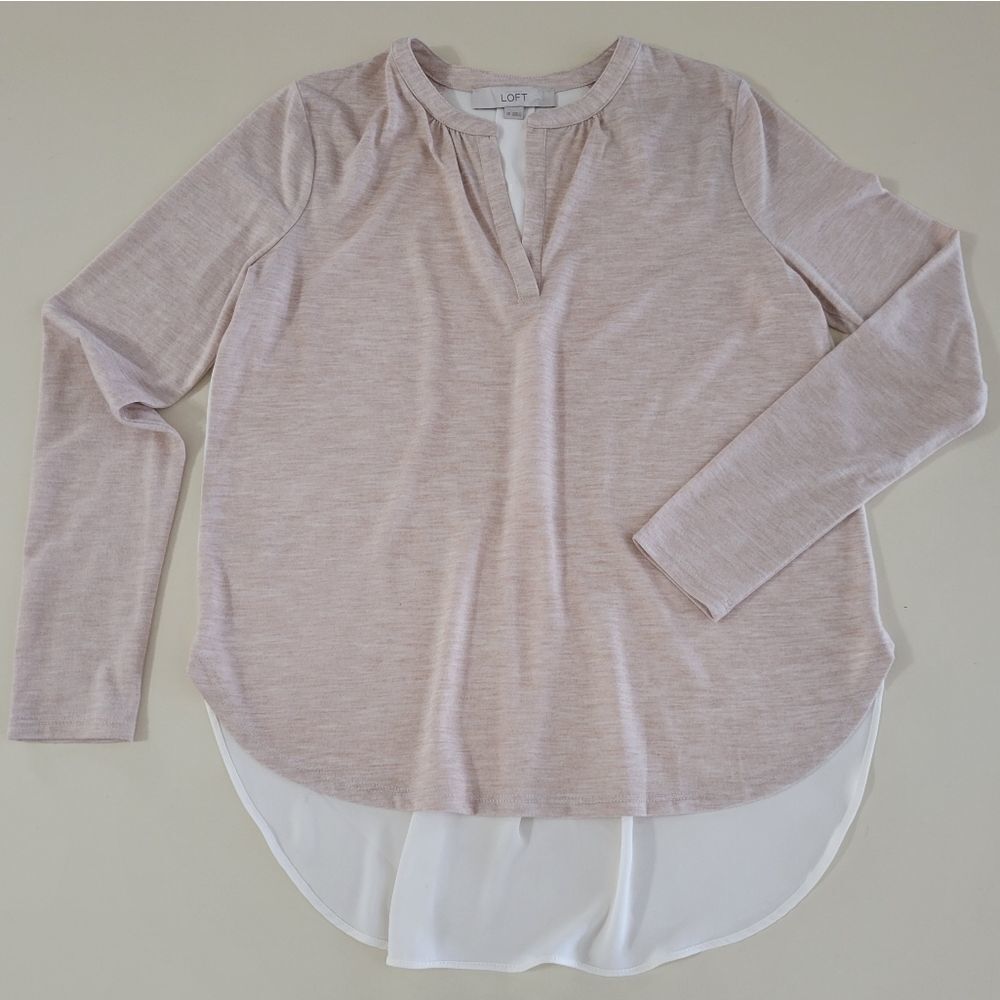 Loft Sheer Back Tunic Top